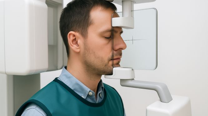 Radiografía Caldwell: la proyección esencial para evaluar senos paranasales y estructuras faciales